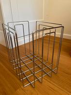 Metalen/roestvrijstalen tijdschriften of krantenrek, Huis en Inrichting, Woonaccessoires | Krantenbakken en Lectuurbakken, Ophalen