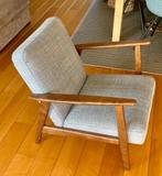 Ikea fauteuil Ekenäset - lichtgrijs, Huis en Inrichting, Fauteuils, Ophalen, 75 tot 100 cm, Zo goed als nieuw, 50 tot 75 cm