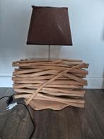 Lamp van drijfhout, Huis en Inrichting, Lampen | Tafellampen, Ophalen, Zo goed als nieuw, Minder dan 50 cm