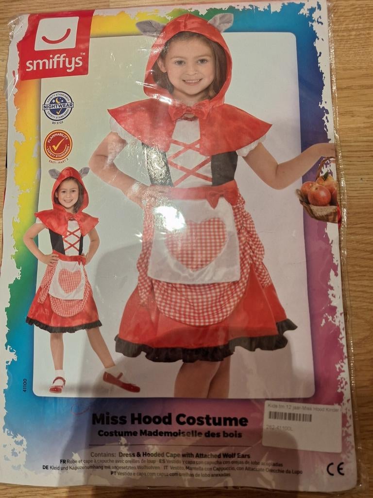 Carnaval miss hood NIEUW meisje 12 jaar, Ophalen of Verzenden, Nieuw, 134 t/m 140, Meisje