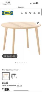 Ikea Lisabo tafel, Ophalen, Gebruikt, 100 tot 150 cm, Rond