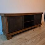 Tv meubel Eleonora geneve mangohout 150cm, Overige materialen, Minder dan 100 cm, 25 tot 50 cm, 100 tot 150 cm
