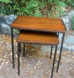 Set van twee midcentury bijzettafels / mimiset, Ophalen of Verzenden
