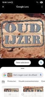 Heeft u oud ijzer staan ik haal het gratis bij u op, Ophalen, Zo goed als nieuw, IJzer