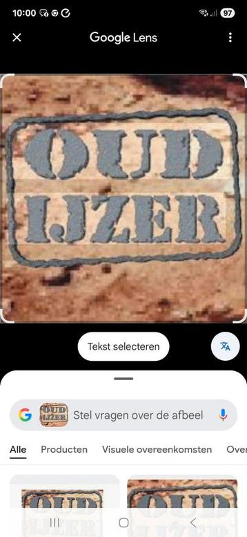 Heeft u oud ijzer staan ik haal het gratis bij u op  beschikbaar voor biedingen