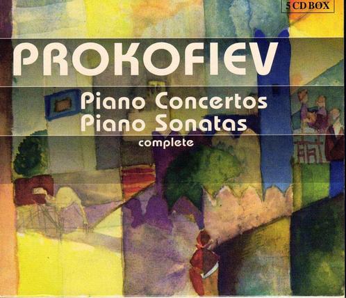 Prokofiev Piano- concertos en Sonatas 5 CD box set, Cd's en Dvd's, Cd's | Klassiek, Zo goed als nieuw, Orkest of Ballet, Boxset