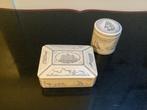 Doosjes zeevaart gegraveerd zeilschip (set) faux scrimshaw, Ophalen of Verzenden