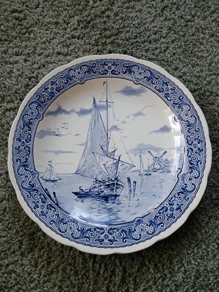 Delfts Blauw Wandbord - 30 cm, Antiek en Kunst, Antiek | Wandborden en Tegels, Ophalen of Verzenden