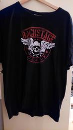 Zwart T-shirt XXXL - Backstage Club Skull, Ophalen, Zwart, Maat 46/48 (XL) of groter, Korte mouw