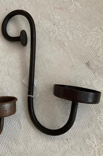 Brocante hangkandelaar - waxinelichthouder / nieuw beschikbaar voor biedingen
