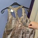 Isabel Marant x H&M metallic racerback top 66% zijde S 46454, Isabel Marant, Isabel Marant, Bruin, .