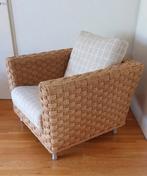 Vintage design stoel, Ligne Roset chair, fauteuil, sisal, 75 tot 100 cm, Zo goed als nieuw, Ophalen