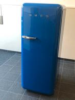 Blauwe smeg koelkast, Witgoed en Apparatuur, Koelkasten en IJskasten, 200 liter of meer, Zo goed als nieuw, Met vriesvak, 160 cm of meer