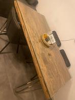 Eettafel met glas, Ophalen, Gebruikt, 50 tot 100 cm, Glas
