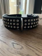 Halsband hond leer Doxtasy Swarovski, Ophalen, Zo goed als nieuw