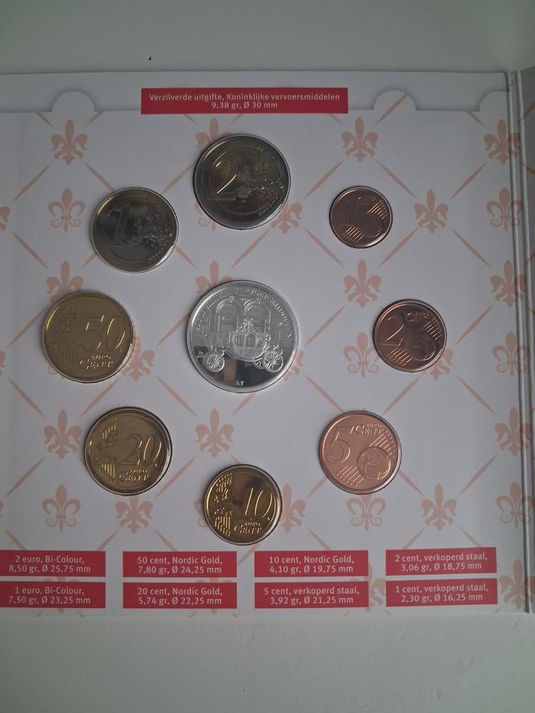 Koninklijke vervoermiddelen set - 2016, Postzegels en Munten, Munten | Nederland, Ophalen of Verzenden, Koningin Beatrix, Euro's