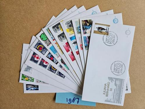 FDC JAAR 1987 - BIJNA COMPLEET - 12 EERSTE DAG ENVELOPPEN, Postzegels en Munten, Postzegels | Eerstedagenveloppen, Onbeschreven