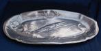 Tinnen schaal Hugo Leven lengte 60 cm, Ophalen