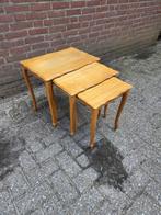 bijzet /nesttafeltjes met webbing blad, Ophalen of Verzenden, 'T Olde Gre-j, Info@toldegrej.nl, Endepoelstraat 20f Didam