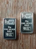 Drijfhout AMRO BANK zilverbaren a 10 gram, Postzegels en Munten, Verzenden, Zilver