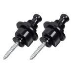 (2pcs) bass guitar locking strap buttons black, Moku Custom Guitars, Nieuw, 4613CB, Ophalen of Verzenden