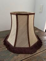ORIGINELE VINTAGE LAMPENKAP LAMP BEIGE FRANJES, Huis en Inrichting, Lampen | Lampenkappen, Gebruikt, Beige, Vintage, Ophalen of Verzenden
