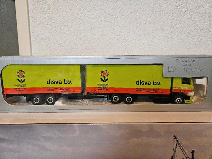 Tekno Daf 95 SC Disva bloemen en planten, Hobby en Vrije tijd, Modelauto's | 1:50, Zo goed als nieuw, Bus of Vrachtwagen, Tekno