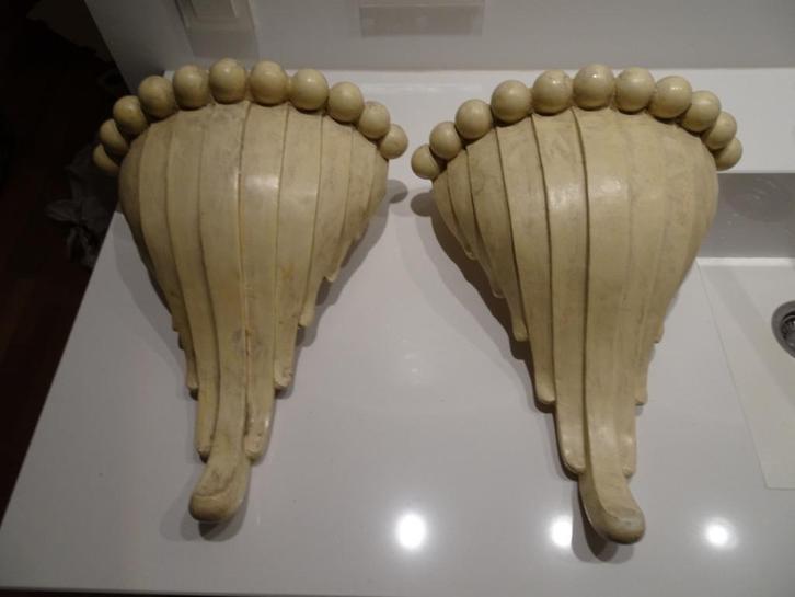 UNIEKE wandlampen - 2 stuks - brocante, Huis en Inrichting, Lampen | Wandlampen, Nieuw, Ophalen of Verzenden