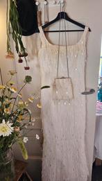 Bruidsjurk met bijpassend tasje en sluier, Ophalen, Gedragen, Wit, Trouwjurk