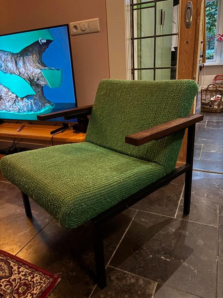 SZ66 Martin Visser voor Spectrum vintage design fauteuil, Huis en Inrichting, Fauteuils, Zo goed als nieuw, 50 tot 75 cm, Minder dan 75 cm