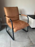 Loods5 fauteuil cognac, Huis en Inrichting, Fauteuils, Ophalen, Minder dan 75 cm, Zo goed als nieuw, Stof