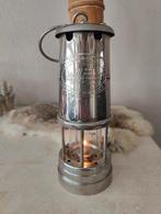 Welsh Miner Olielamp - Vernikkeld Aluminium - Groot, Ophalen of Verzenden