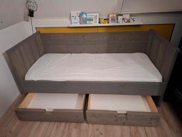 Steigerhouten kinderbed 180x80 met lades & matras beschikbaar voor biedingen