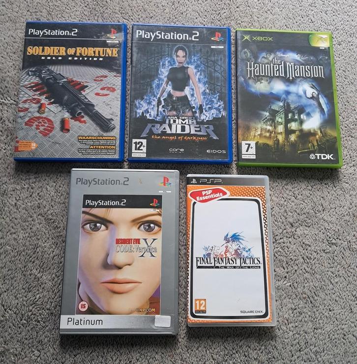 Games Lot x5 Playstation/PSP/Xbox., Spelcomputers en Games, Games | Sony PlayStation 2, Zo goed als nieuw, Avontuur en Actie, 1 speler