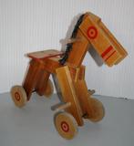 Loopfietsje paard hout vintage houten looppaard curiosa, Ophalen of Verzenden, Gebruikt, Loopfiets