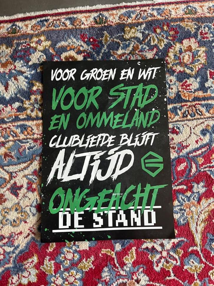 FC Groningen poster/flyer, Verzamelen, Sportartikelen en Voetbal, Nieuw, Poster, Plaatje of Sticker, Overige binnenlandse clubs