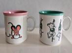 Twee Bekers Just Mugs Muizen, Huis en Inrichting, Keuken | Servies, Ophalen of Verzenden, Zo goed als nieuw, Overige stijlen, Kop(pen) en/of Schotel(s)