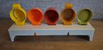 Tupperware Maatlepelset met wandrekje, Huis en Inrichting, Ophalen of Verzenden, Zo goed als nieuw, Geel, Overige typen