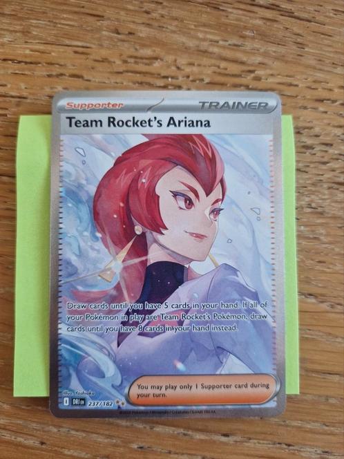 Team Rocket's Ariana #237/182 - Mint conditie!, Hobby en Vrije tijd, Verzamelkaartspellen | Pokémon, Nieuw, Losse kaart, Ophalen of Verzenden