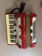 Rode klavier accordion hohner verdi 1, Muziek en Instrumenten, Accordeons, Ophalen of Verzenden, Gebruikt, Hohner