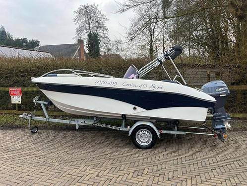 Corsiva 475 Sport + 30 Yamaha en trailer,, Watersport en Boten, Vis- en Consoleboten, Gebruikt, 30 tot 50 pk, 3 tot 6 meter, Benzine