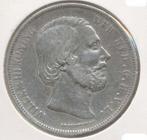 Nederland 2,5 gulden 1874 Willem 3, Koning Willem III, Zilver, Ophalen of Verzenden, Losse munt