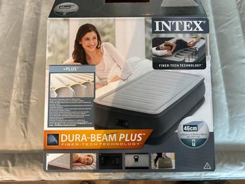 Opblaasbed Intex Dura Beam plus en airbed cover beschikbaar voor biedingen