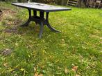 Zwarte tuintafel Gratis, Tuin en Terras, Tuintafels, Ophalen, Gebruikt, Rechthoekig, Kunststof