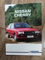 Nissan cherry brochure 1980 en 1985, Boeken, Auto's | Folders en Tijdschriften, Nissan, Ophalen of Verzenden, Zo goed als nieuw