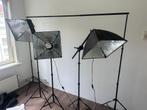 4 delige compacte studio lampenset  (+ gratis extra's), Audio, Tv en Foto, Fotografie | Fotostudio en Toebehoren, Ophalen, Gebruikt