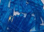 Lego 1x4 tile, Transparant dark blue (per 50), Verzenden, Nieuw, Losse stenen, Lego