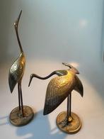 Twee messing kraanvogels gemaakt door Leonard Silver Mfg Co, Ophalen of Verzenden, Zo goed als nieuw, Dier