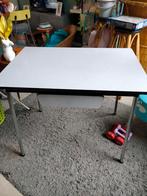 Vintage eettafel met formicablad en lade., Ophalen, Rechthoekig, 150 tot 200 cm, 50 tot 100 cm