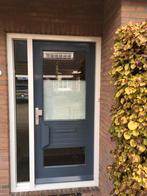 Hardhouten voordeur met dubbel glas en veiligheid slot, Doe-het-zelf en Verbouw, Ophalen, 80 tot 100 cm, 200 tot 215 cm, Hout